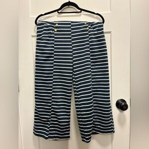 Effie's Heart Navy and White Striped Pants